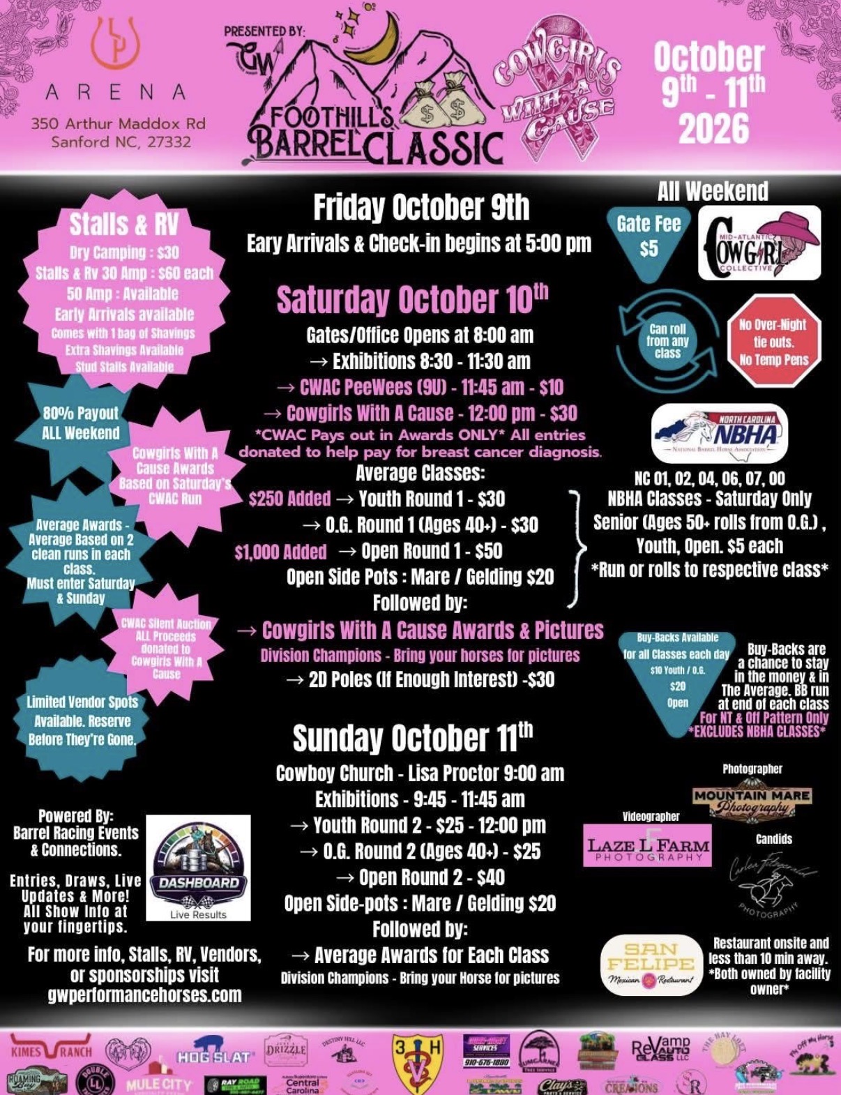 Foothills Barrel Classic flyer