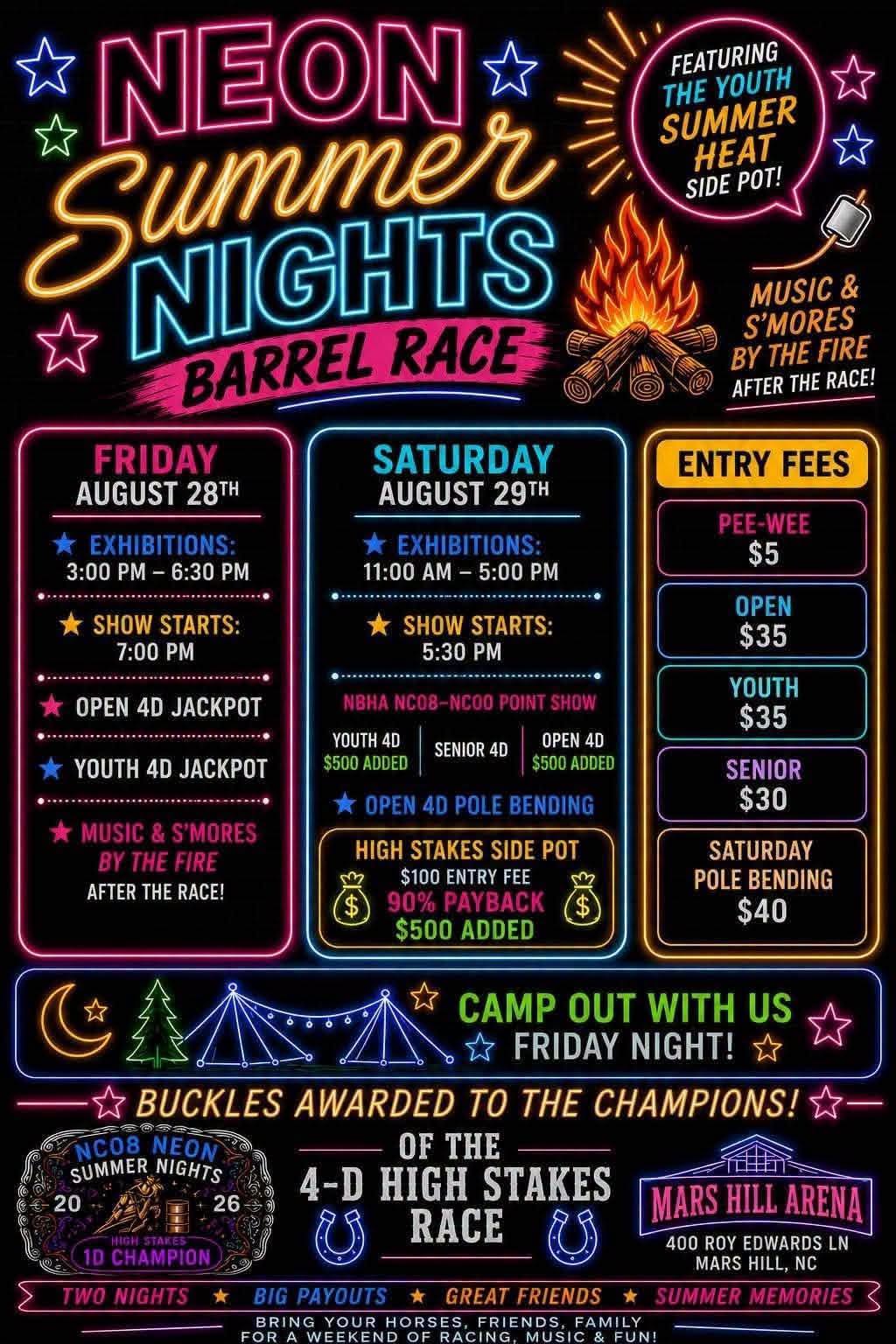 Neon Summer Nights flyer